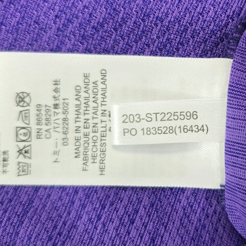 Tommy Bahama IslandZone Pullover Mens XL Purple 1/4 Zip Mesh Golf Lightweight